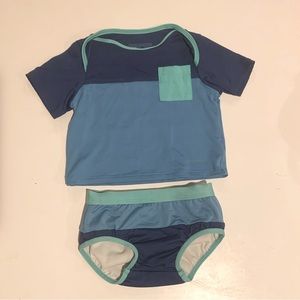 Patagonia swim diaper and swim shirt